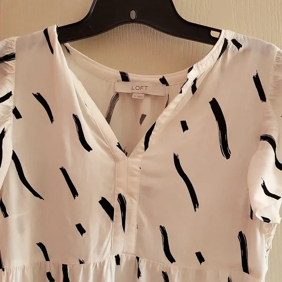 Loft high low brush strokes Maxi - Picture 2 of 5